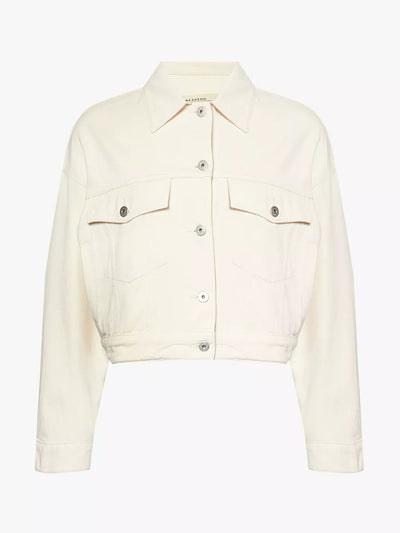 Weekend Max Mara Flap-pocket cropped denim jacket at Collagerie