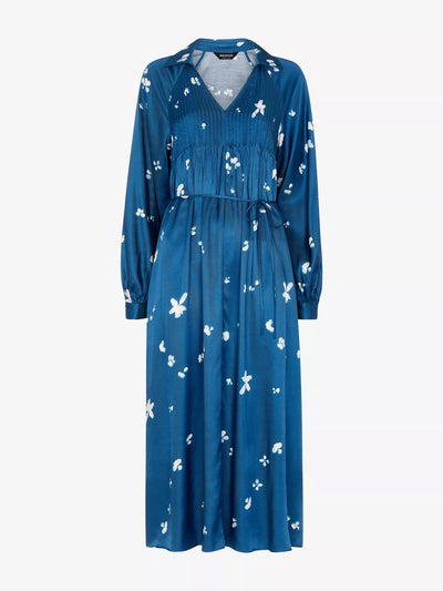 Whistles Floral-print relaxed-fit woven midi dress at Collagerie