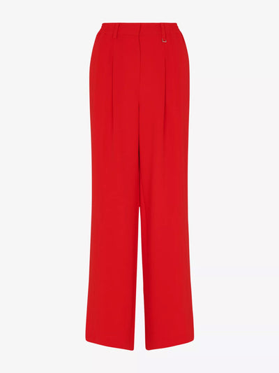 Whistles Harper wide-leg high-rise crepe trousers at Collagerie