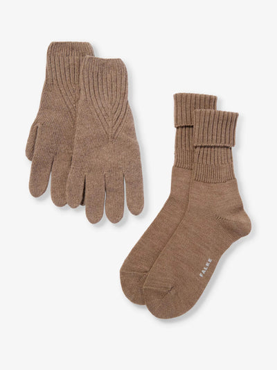 Falke Socks and gloves wool-blend two-piece set at Collagerie