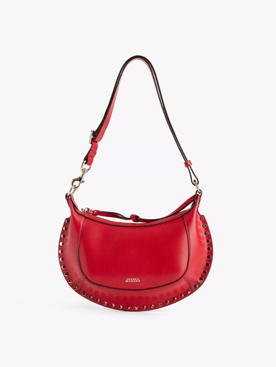 Isabel Marant Oskan Moon studs-embellishment leather shoulder bag at Collagerie