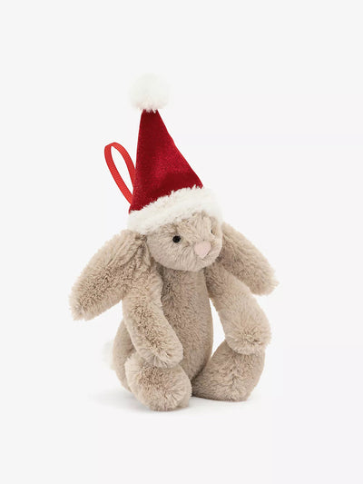 Jellycat Bashful Bunny woven Christmas decoration at Collagerie