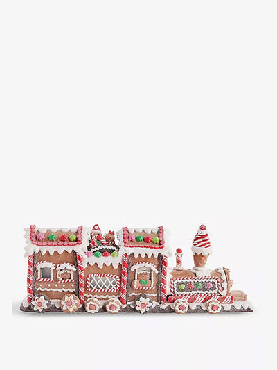 Selfridges Edit Gingerbread Train ceramic Christmas decoration at Collagerie