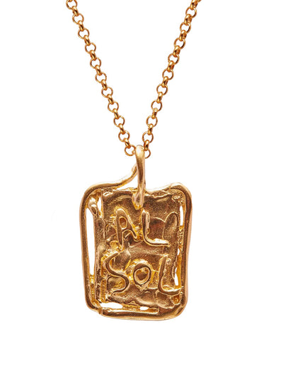 Simuero Al Sol handmade gold plated necklace at Collagerie