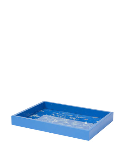 Addison Ross Blue small chinoiserie tray at Collagerie
