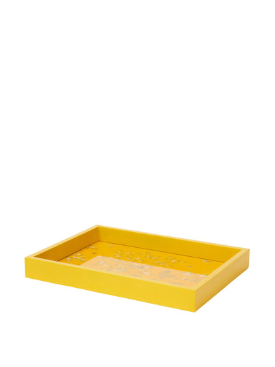 Addison Ross Yellow small chinoiserie tray at Collagerie