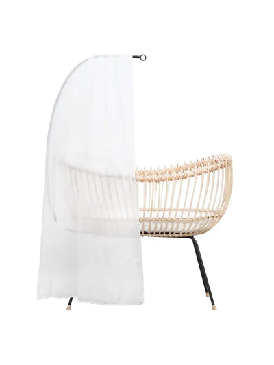 Bermbach Handcrafted Theo organic cotton bed canopy and mount at Collagerie