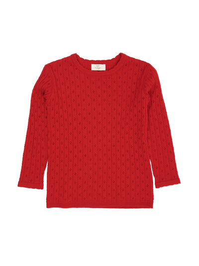 Copenhagen Colors Pointelle merino wool sweater at Collagerie