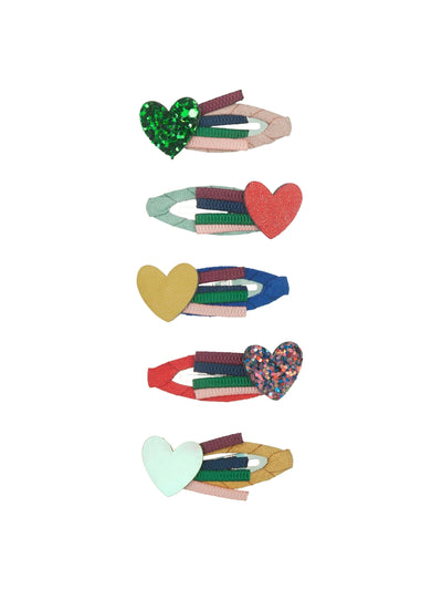 Mimi & Lula Autumn Heart hair clips (set of 5) at Collagerie