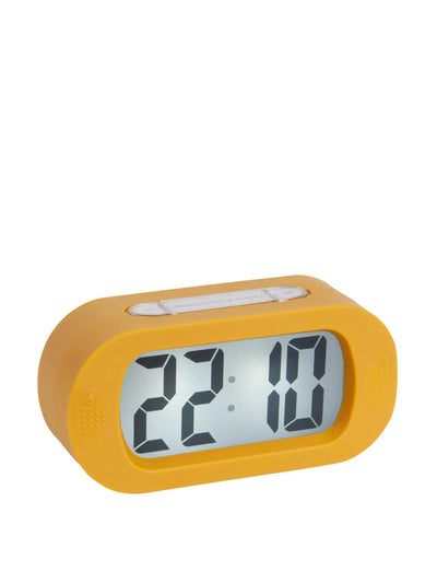 Present Time Mustard gummy alarm clock at Collagerie