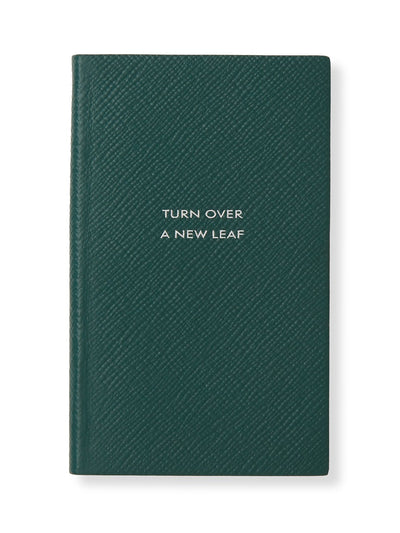 Smythson Turn Over A New Leaf Panama notebook at Collagerie