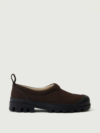 Soeur Bergen trainers brown canvas ankle boots at Collagerie