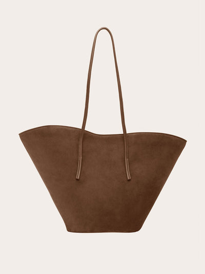 Little Liffner Chestnut Soft Tulip tote bag, small at Collagerie