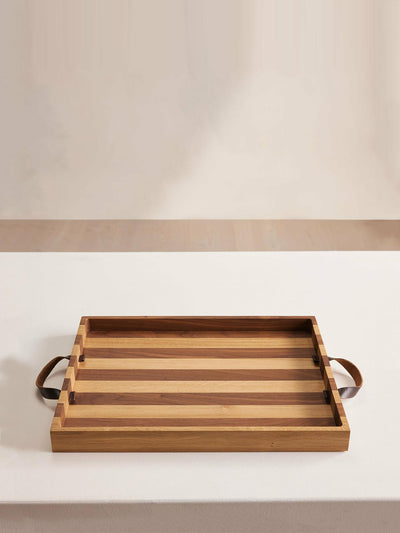 Soho Home Forest stripe tray at Collagerie
