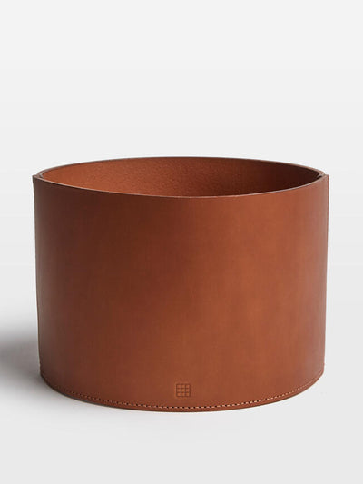 Soho Home Paradise Row leather plant pot at Collagerie