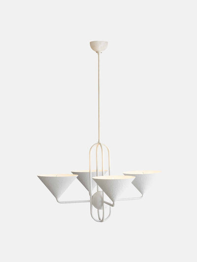 Soho Home White modern chandelier at Collagerie