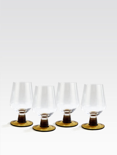 Soho Home Sepia water glasses (set of 4) at Collagerie