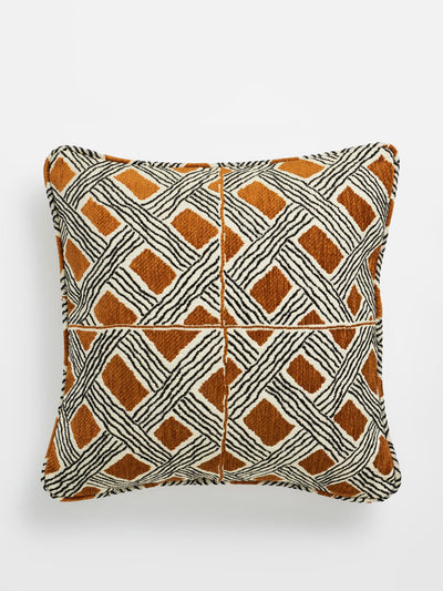 Soho Home Rust printed cushion at Collagerie