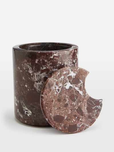 Soho Home Pavel red marble ice bucket at Collagerie