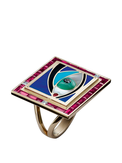 Solange Cosmic eye ring at Collagerie