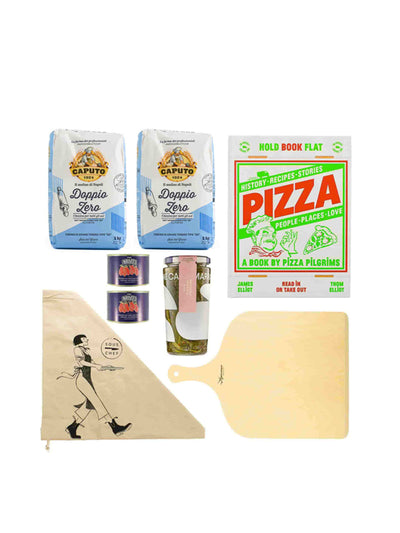 Sous Chef Pizza Pilgrims cookbook and ingredients set at Collagerie