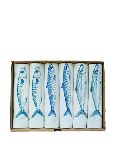 Sous Chef Sardine napkins (box of 6) at Collagerie