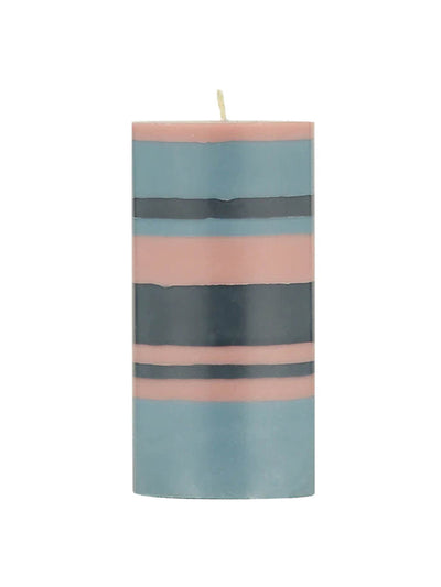 Sous Chef Striped pillar candle at Collagerie