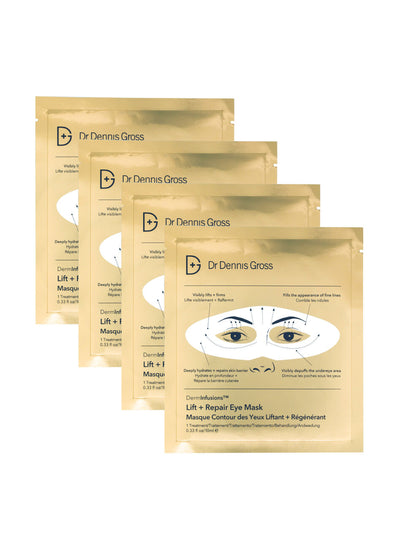 Dr Dennis Gross Derminfusions Lift + Repair Eye Mask (pack of 4) at Collagerie