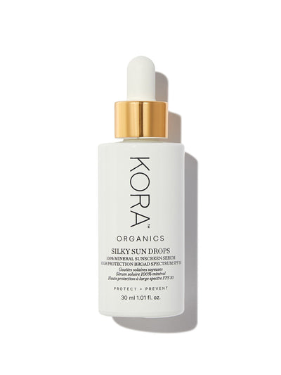 Kora Organics Silky Sun Drops Mineral Sunscreen Serum SPF 30 at Collagerie