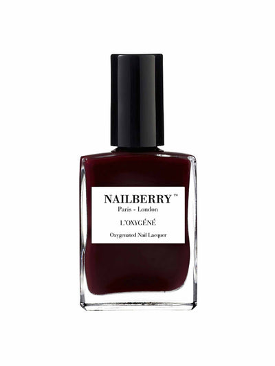 Nailberry Noirberry oxygenated nail lacquer at Collagerie