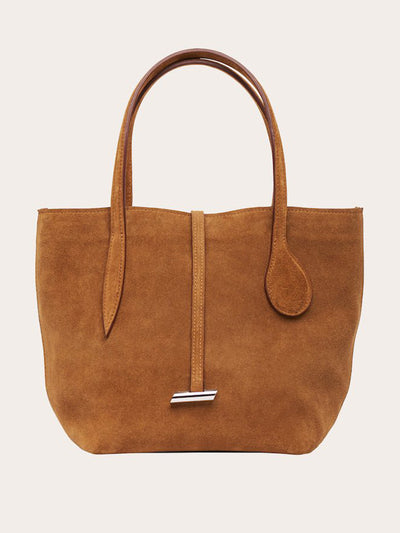 Little Liffner Rhum suede Sprout tote bag, mini at Collagerie