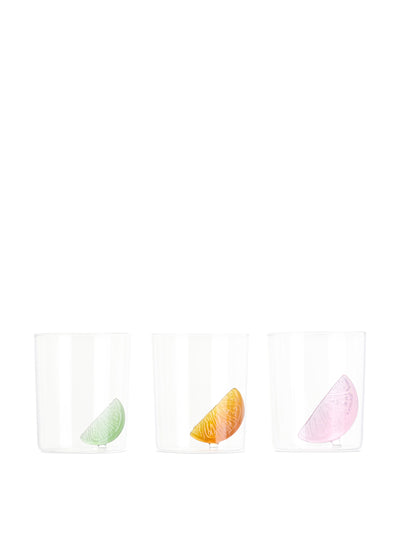 Maison Balzac Multicolor citrus gobelet (set of 3) at Collagerie