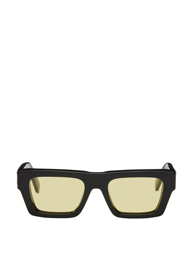 Off-White Black and yellow Oregon sunglasses at Collagerie