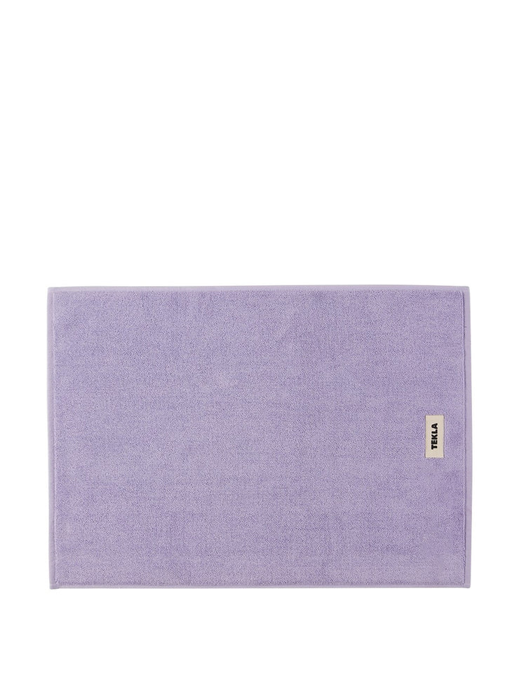 Purple organic cotton bath mat Interiors Tekla    - Collagerie