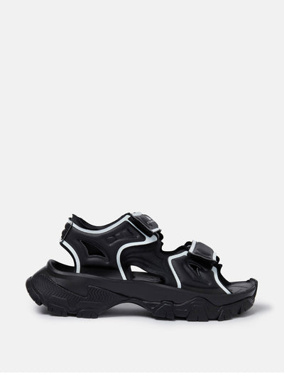 Stella Mccartney HIKA outdoor black sandals at Collagerie