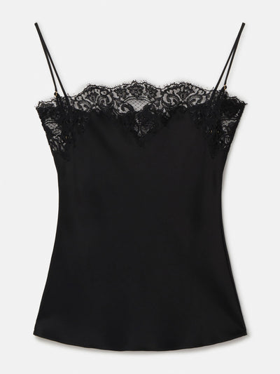 Stella McCartney Sleeveless lace satin top at Collagerie