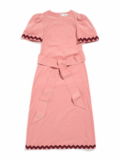 Stoned & Waisted Pink needlecord dress at Collagerie