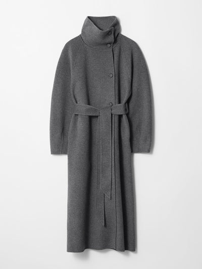 & Other Stories Funnel-collar wool coat at Collagerie