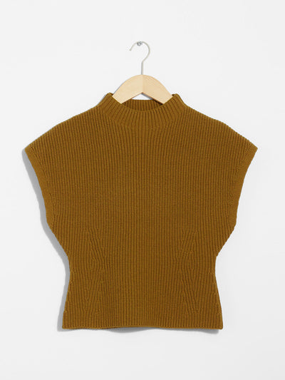 & Other Stories Rib-knit mock-neck vest at Collagerie