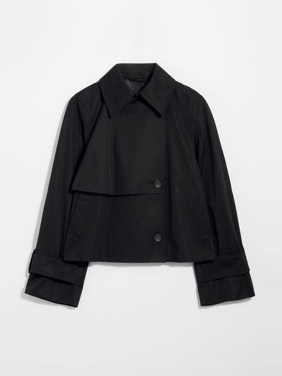 & Other Stories Black short trench coat jacket at Collagerie