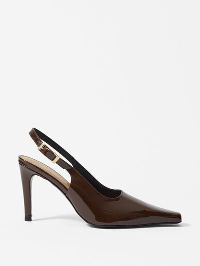 & Other Stories Patent leather slingback pumps at Collagerie