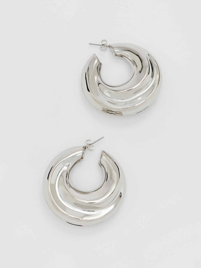 Stradivarius Wide hoop earrings at Collagerie