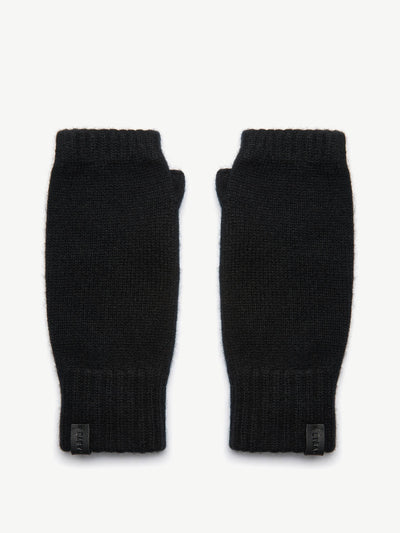 Strathberry Westray fingerless cashmere gloves at Collagerie