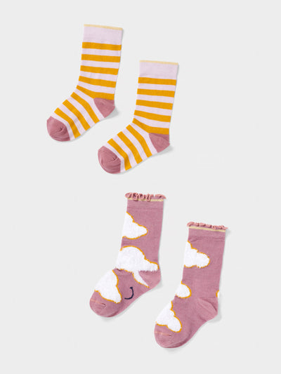 Stych Cloud and stripe socks at Collagerie
