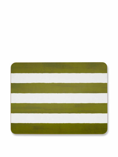 Summerill & Bishop Green striped placemat at Collagerie