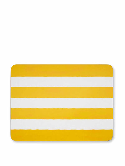 Summerill & Bishop Yellow striped placemat at Collagerie