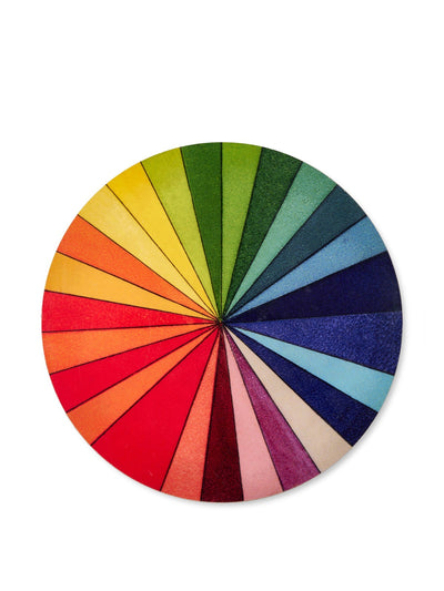 Summerill & Bishop X John Derian 'Colour wheel' round cork-backed placemat at Collagerie