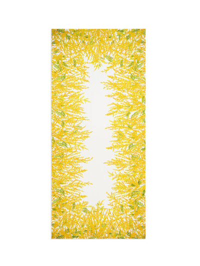 Summerill & Bishop Mimosa linen tablecloth in yellow at Collagerie