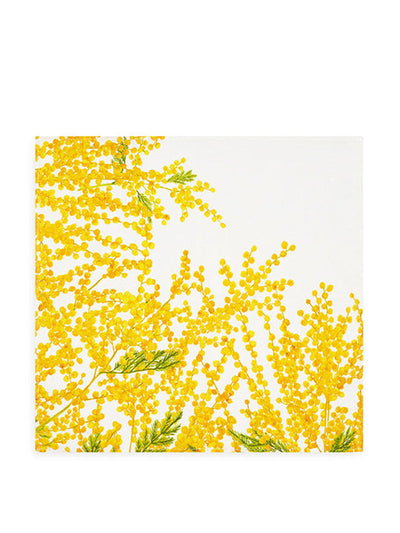 Summerill & Bishop Mimosa linen napkin in yellow at Collagerie