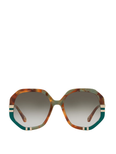 Chloé Tortoisehell green sunglasses at Collagerie